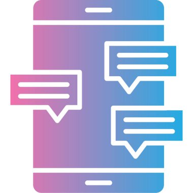 Konuş. Web simgesi basit illüstrasyon