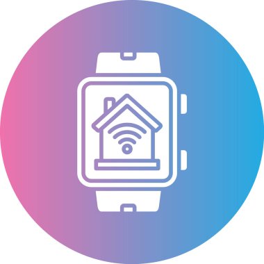 akıllı ev simgesi vektör illüstrasyonu