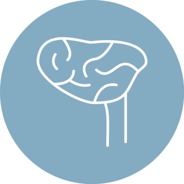 beyin ikonu vektör illüstrasyonu