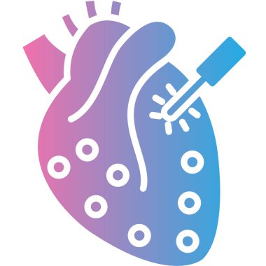 İnsan kalbi ikon vektör çizimi tasarımı