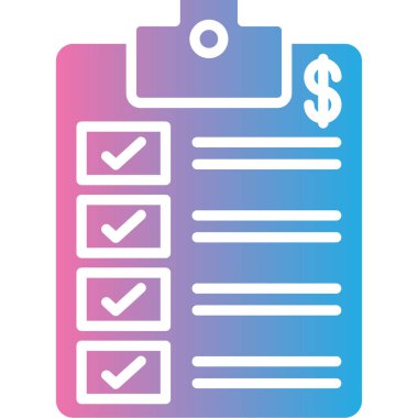 checklist modern icon, vector illustration