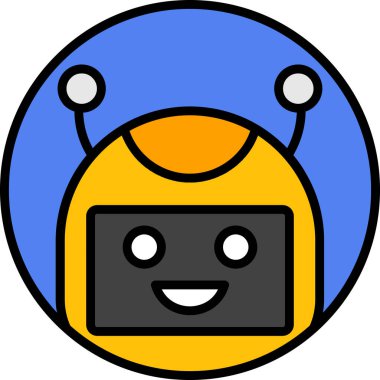 yüz simgesi, vektör çizimi