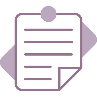 Belge. Web simgesi basit illüstrasyon