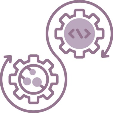 dişli simgesi vektör illüstrasyonu