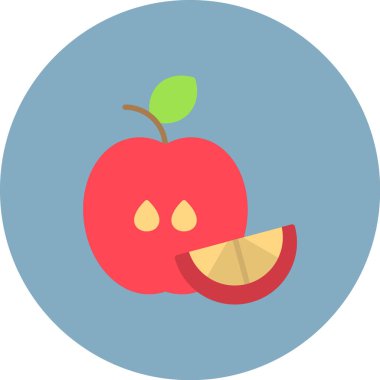 elma simgesinin vektör illüstrasyonu