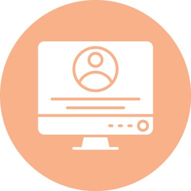 dizüstü bilgisayar web simgesi, basit vektör illüstrasyonu