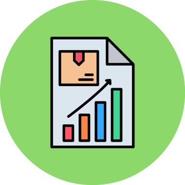 grafik vektör renk çizgisi simgesi