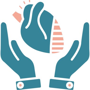 Aşk işaretindeki ellerin vektör çizimi