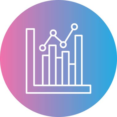 grafik ikonu vektör illüstrasyonu