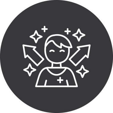 İnsan simgesinin vektör illüstrasyonu