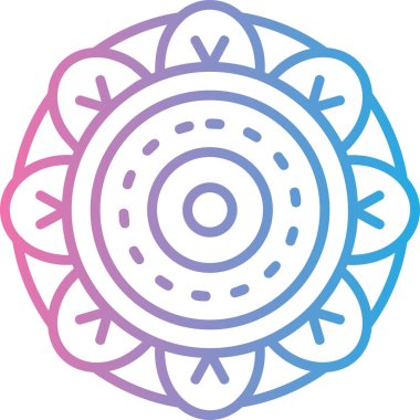 Çiçek. Web simgesi basit illüstrasyon