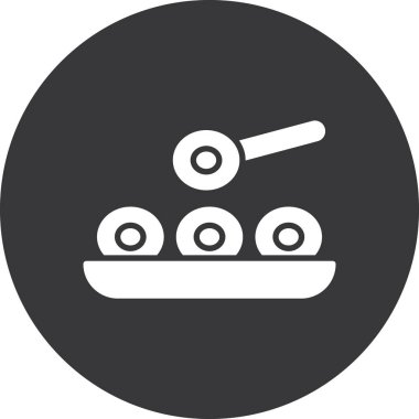 yiyecek ikonu vektör illüstrasyonu