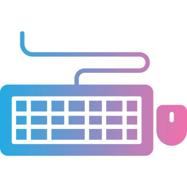 Klavye. Web simgesi basit illüstrasyon