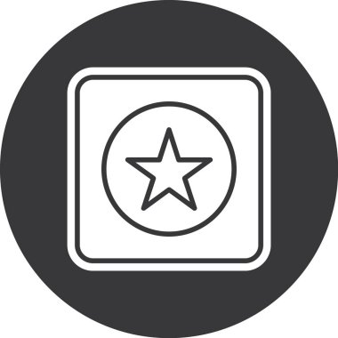 yıldız simgesi vektör illüstrasyonu