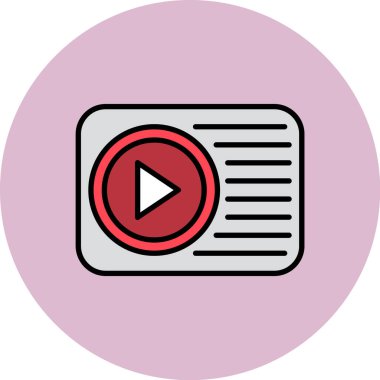 video oynatıcı vektör simgesi