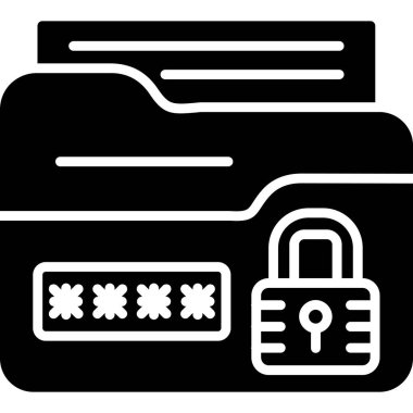 parola kilidi simgesi, basit tasarım