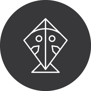 Siyah bir simgenin vektör illüstrasyonu