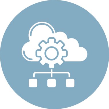 Kolayca düzenleyebilen ya da düzenleyebilen bulut hesap vektörü simgesi