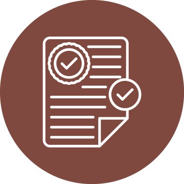 Kontrol listesinin vektör illüstrasyonu, simge tasarımı,