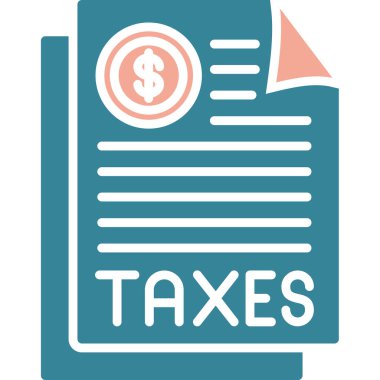 Vergi simgesi vektör illüstrasyonu