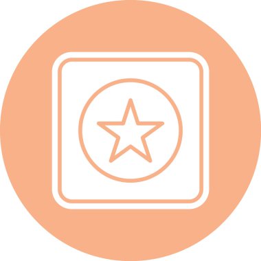 Yıldız simgesinin vektör illüstrasyonu