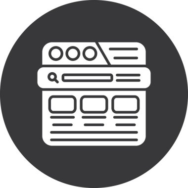 seo modern simgesinin vektör illüstrasyonu