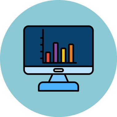 Bilgisayar. Web simgesi basit illüstrasyon