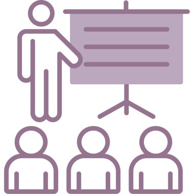 konferans simgesi, özet illüstrasyon