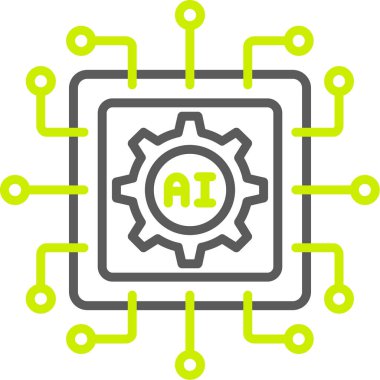 Bir robotun vektör çizimi