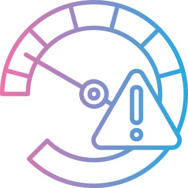 Alarm saati simgesi ana hat biçiminde