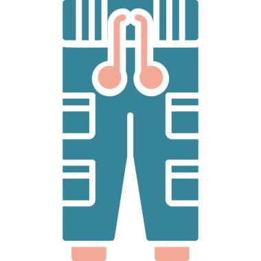 Sıcak tutacak kıyafetler. Basit resimleme