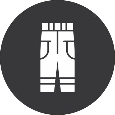 Pantolon. Web simgesi basit illüstrasyon