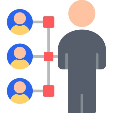 Sosyal ağ vektör simgesi