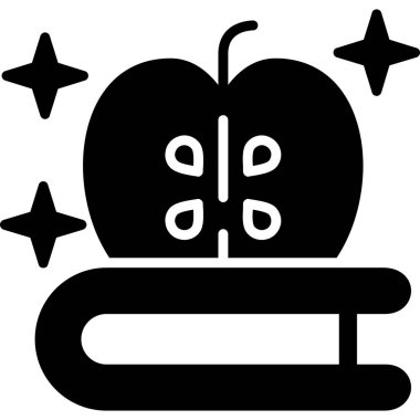 Elma. Web simgesi basit illüstrasyon