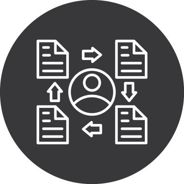 veri depolama vektörü simgesi