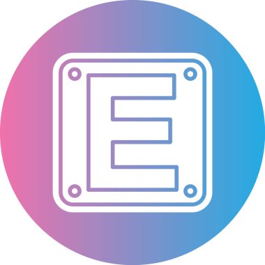 Modern bir simgenin vektör illüstrasyonu