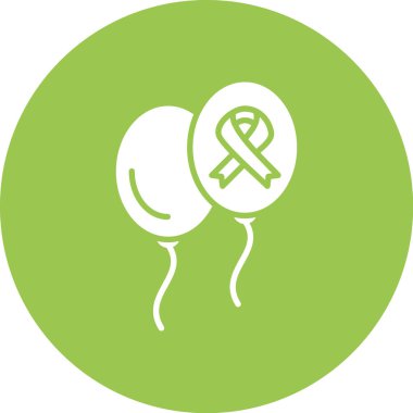 Balonlar. Web simgesi basit illüstrasyon