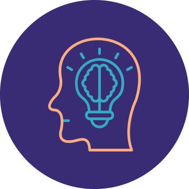 Ampul. Web simgesi basit illüstrasyon