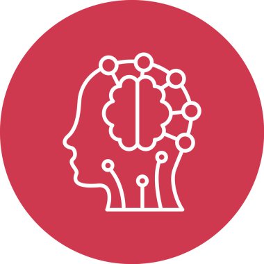 Yaratıcı düşünme vektör simgesi