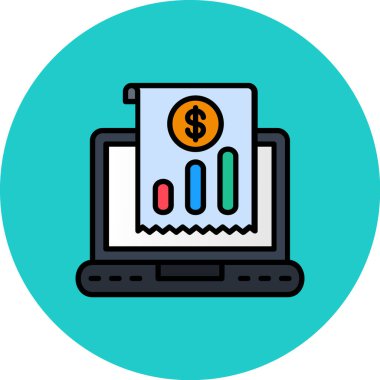 İnternet alışveriş simgesi. Web için satış vektör simgesinin özet çizimi