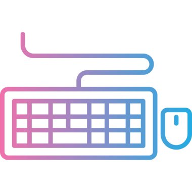 Klavye. Web simgesi basit illüstrasyon