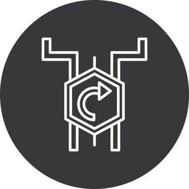 Modern simgenin vektör illüstrasyonu simge eksikliği