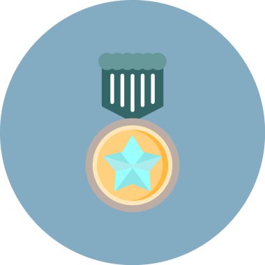 Madalya, Basit Vektör Simgesi Her Kullanım İçin