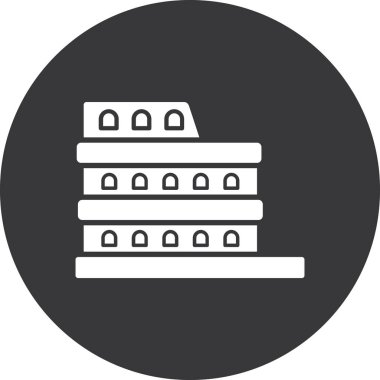 Modern yapı simgesinin vektör illüstrasyonu