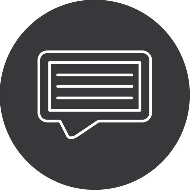 Sohbet simgesi vektör illüstrasyonu