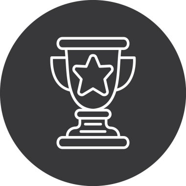 Ödül kupası simgesi taslak biçiminde