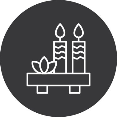 Mum simgesi vektör illüstrasyonu