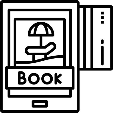 Kitap. Web simgesi basit illüstrasyon