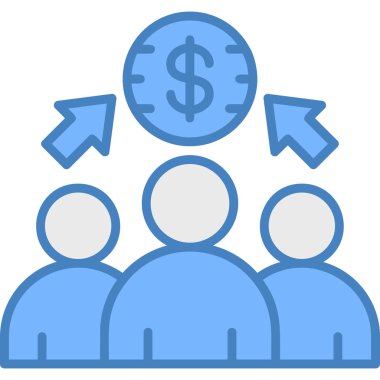 İş adamlarının vektör illüstrasyonu