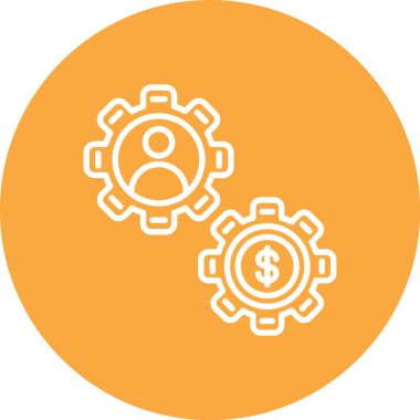 Modern simgenin vektör illüstrasyonu